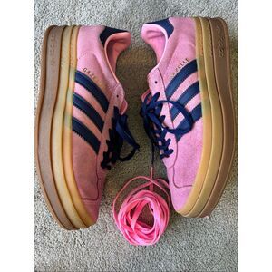 adidas Gazelle Bold W Women's Trainers pink/navy Sz 9